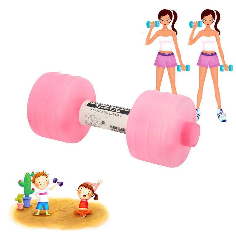 Body Building Water Dumbbell Weight Dumbbells Slimming Fitness Gym Equipment Yoga for Training Sport Plastic Bottle Exercise - fitforgesho