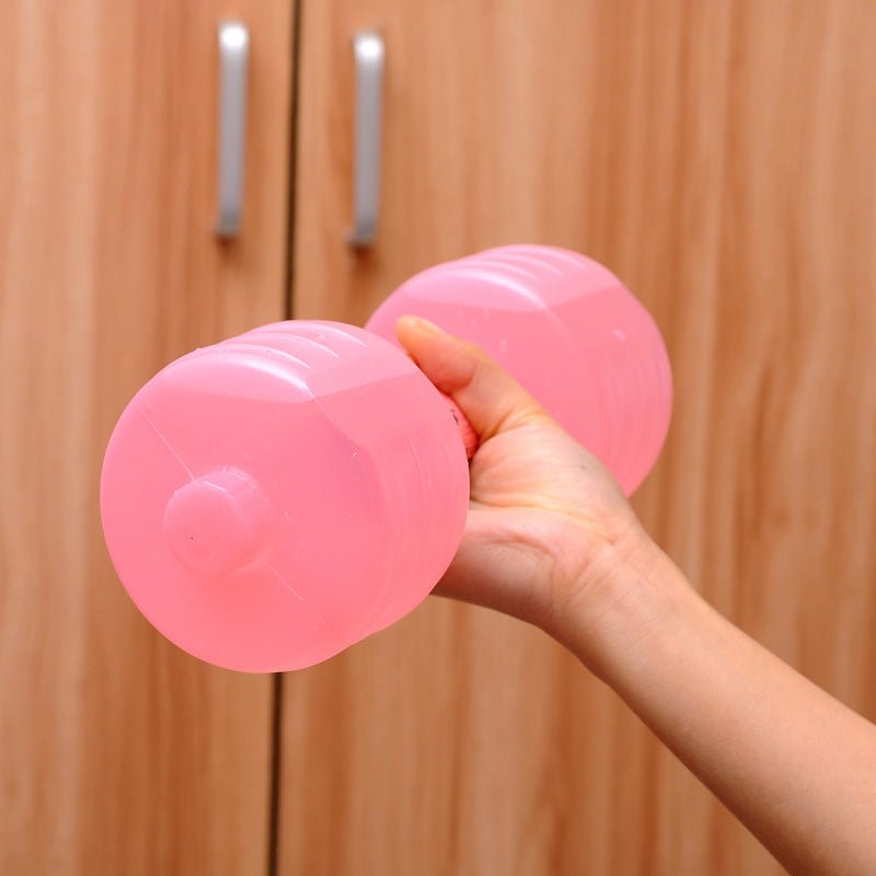 Body Building Water Dumbbell Weight Dumbbells Slimming Fitness Gym Equipment Yoga for Training Sport Plastic Bottle Exercise - fitforgesho