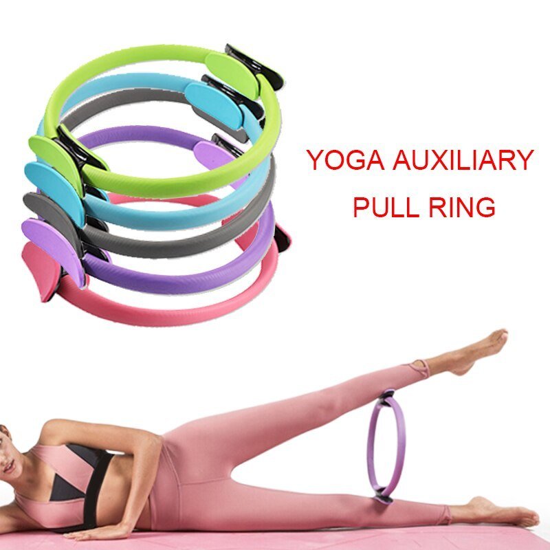 Yoga Fitness Pilates Ring Women Girls Circle Magic Dual Exercise Home Gym Workout Sports Lose Weight Body Resistance - fitforgesho
