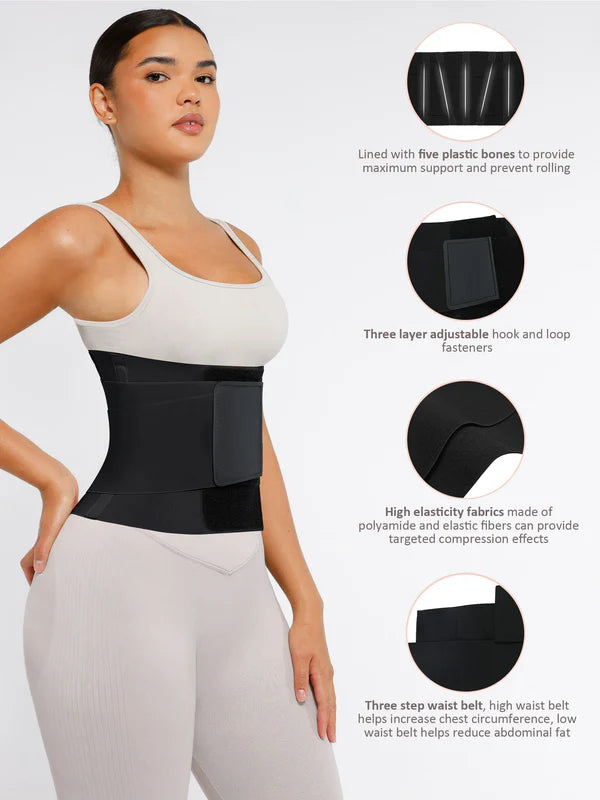 Triple Wrap Tummy Control Waist Trainer Belt