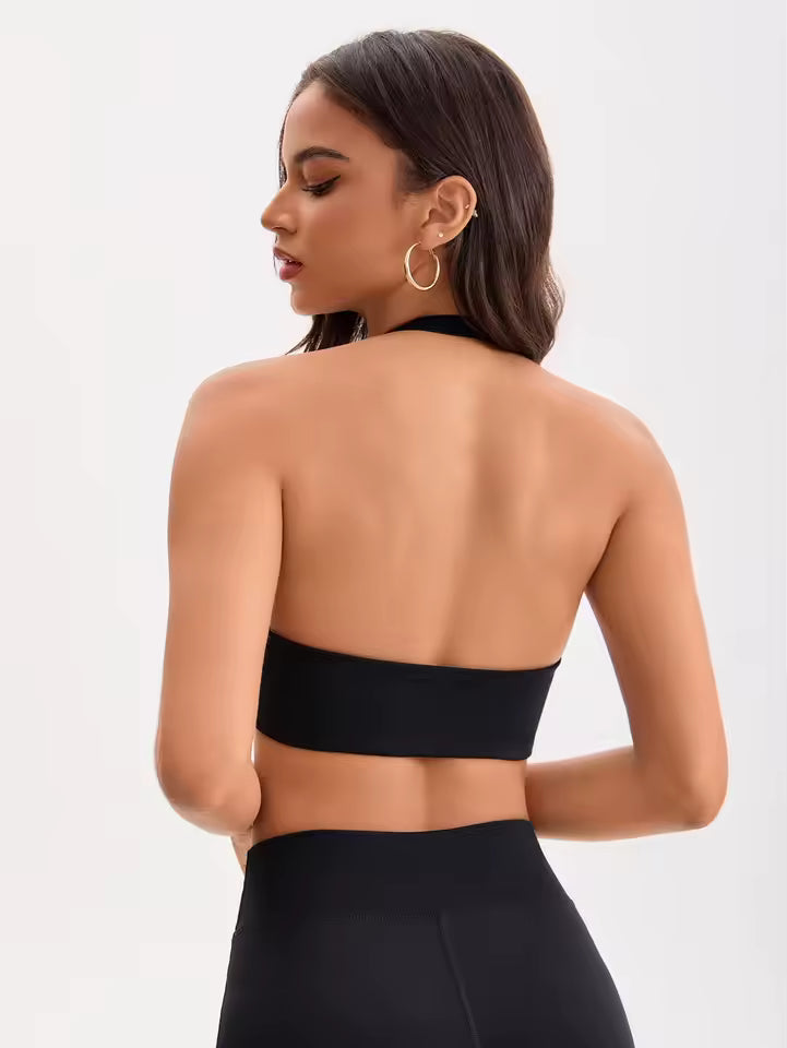 Motion Halter Scrunch Bra