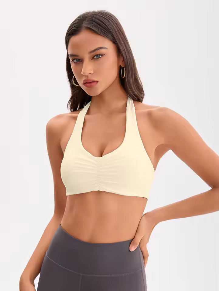 Motion Halter Scrunch Bra