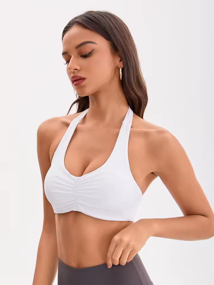 Motion Halter Scrunch Bra