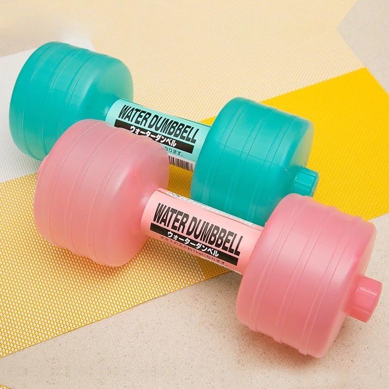 Body Building Water Dumbbell Weight Dumbbells Slimming Fitness Gym Equipment Yoga for Training Sport Plastic Bottle Exercise - fitforgesho