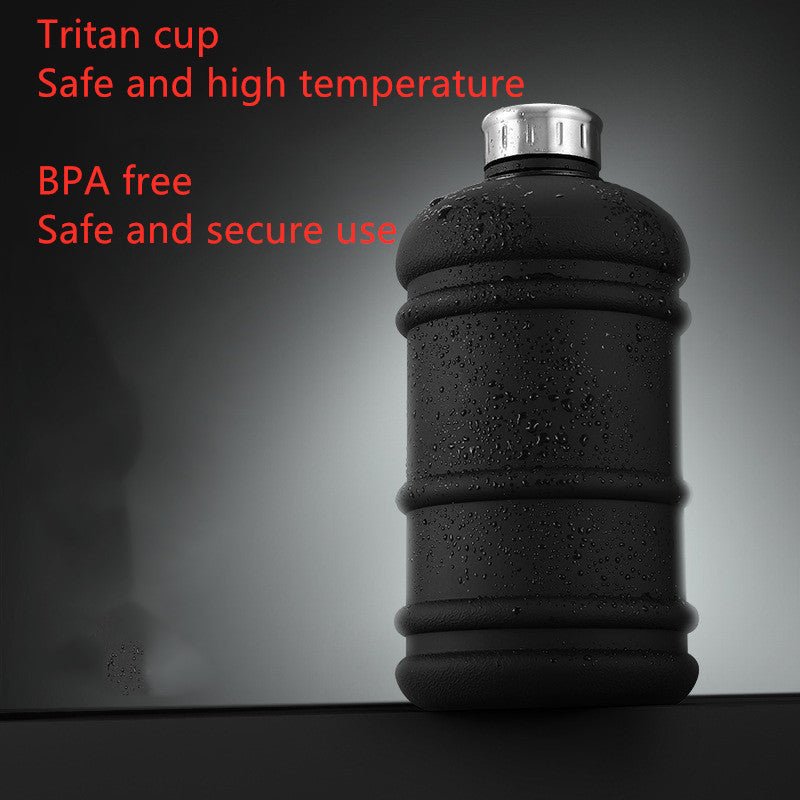 Fitness water bottle 1.3L large capacity scale sports - fitforgesho