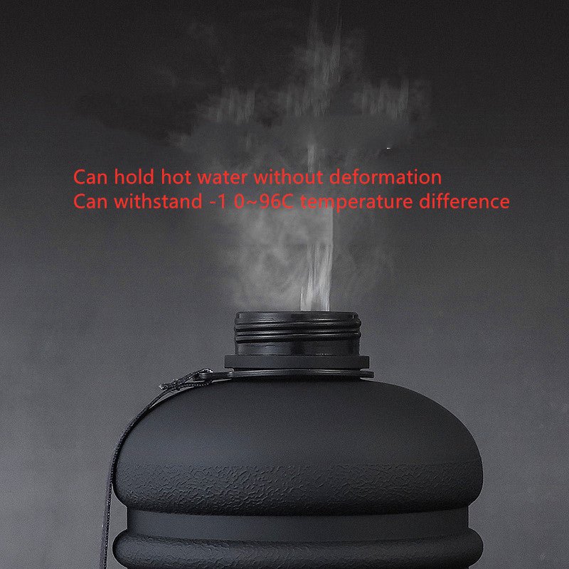 Fitness water bottle 1.3L large capacity scale sports - fitforgesho