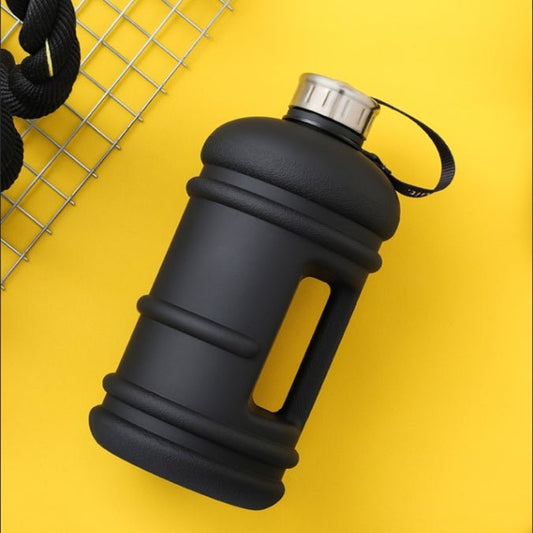 Fitness water bottle 1.3L large capacity scale sports - fitforgesho
