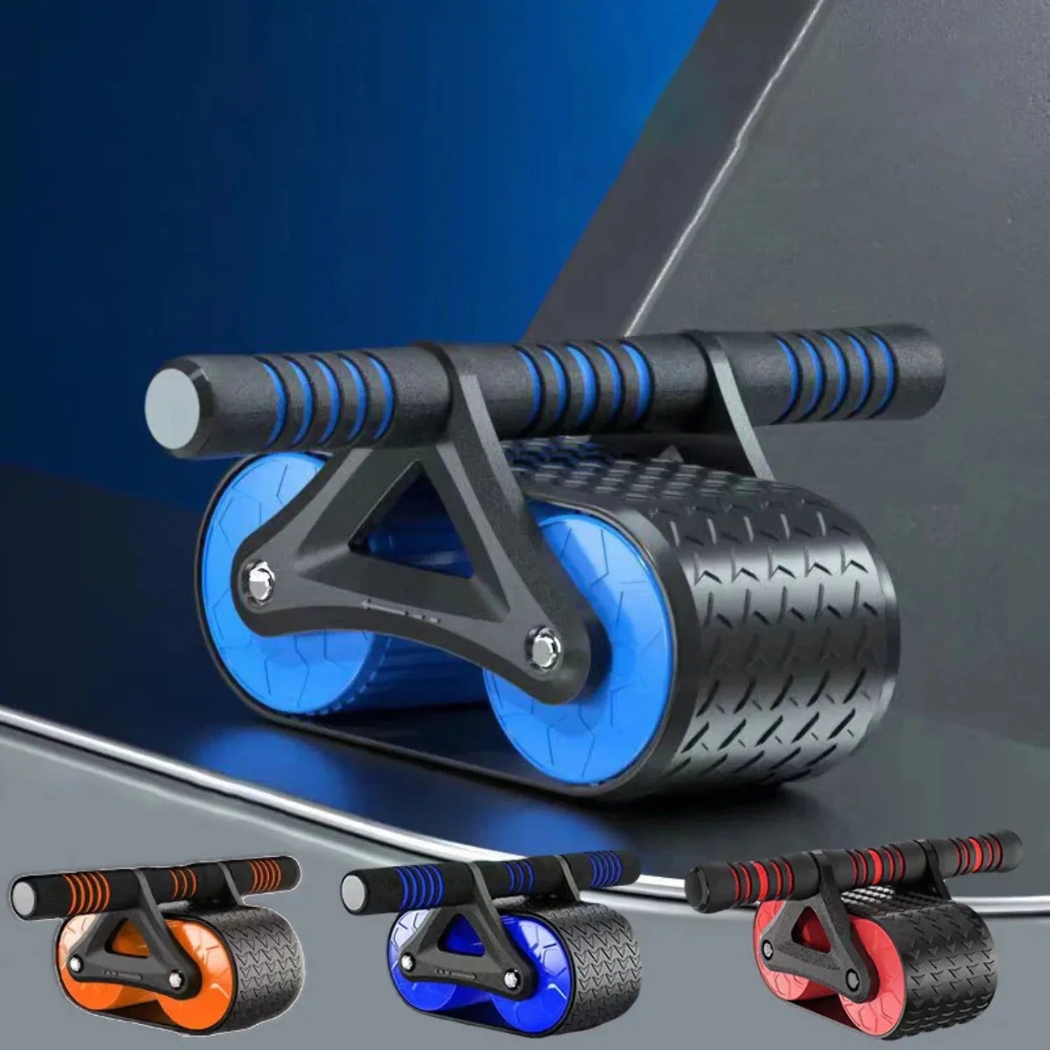 Springback Wheels Roller Abdominal Exerciser Pushhup Training Mute Fitness Equipment - FitInForge